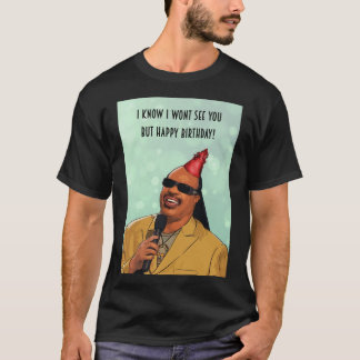 T-shirt Stevie Wonder - heureux anniversaire Carte de voeu