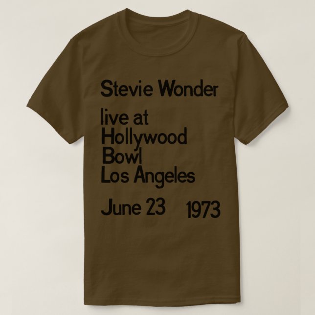 T-shirt Stevie Wonder LIVE (Design devant)
