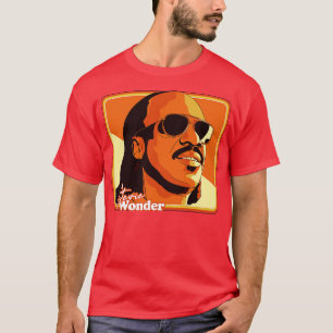 T-shirt Stevie Wonder Retro les années 70 Style Fan Illust