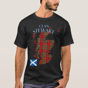 T-shirt Stewart Scottish Clan Tartan Scotland