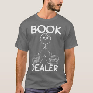 T-shirt Stick de revendeur de livre Figure livre Lover amu