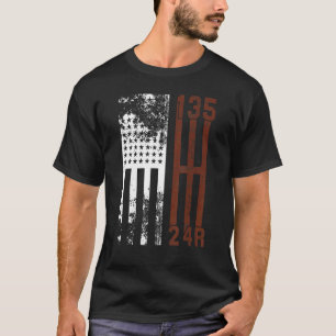 T-shirt Stick Drapeau Usa Shift Gear 4x4 Suv Off Road Trai