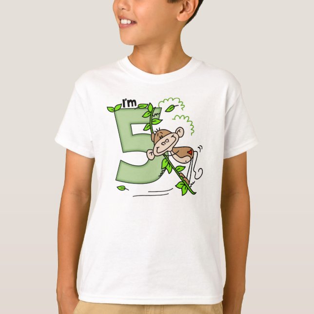 T-shirt Stick Singe Swing 5e anniversaire (Devant)