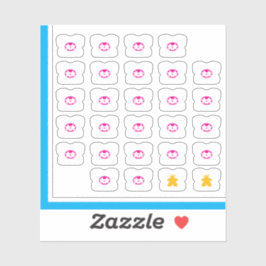 T-Shirt-Sticker - Board-Game-Paar Aufkleber