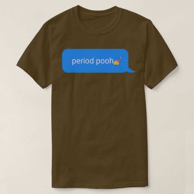 T-shirt Sticker de texte pour la période (Design devant)