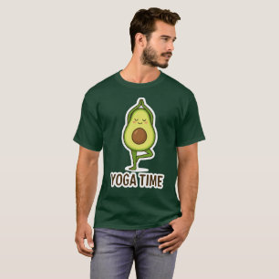 T-shirt Sticker De Yoga De L'Avocado Cute