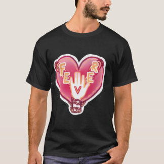 T-shirt Sticker du logo du coeur enchaîné de Fièvre ENHYPE
