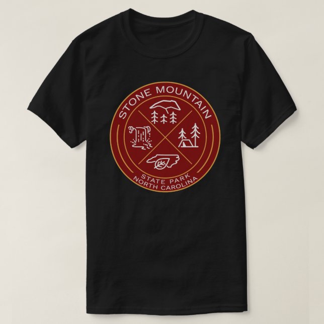 T-shirt Sticker du logo héraldique du Parc d'état de Stone (Design devant)