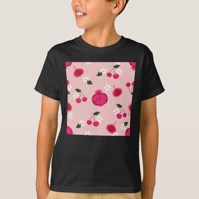 T-shirt Sticker Fruit Fruit Fruit Rose Fruit Fleur Faisal (Devant)