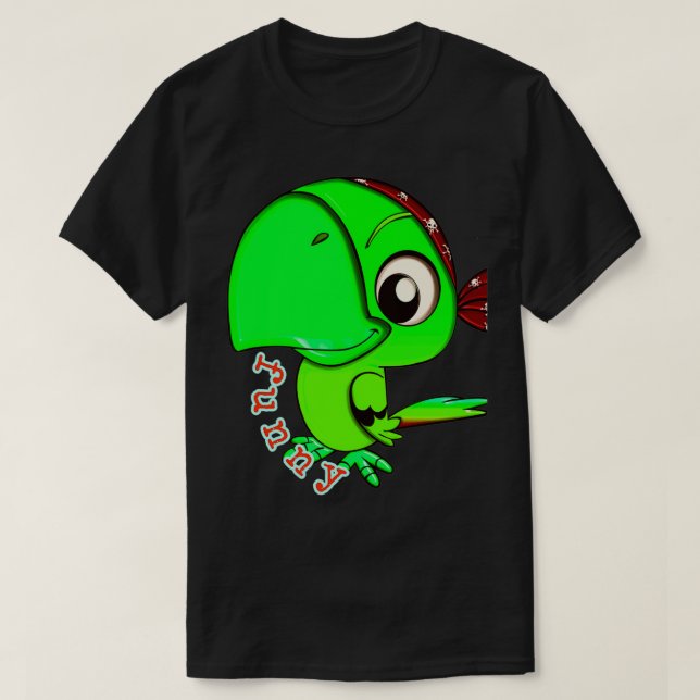 T-shirt sticker perroquet drôle perroquet drôle animaux br (Design devant)