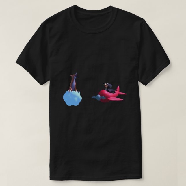 T-shirt Sticker pour chien de sagesse (Design devant)