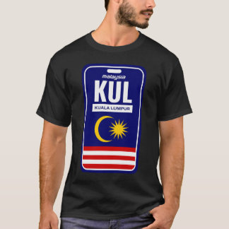 T-shirt Sticker pour étiquette de bagages Kuala Lumpur (Ko
