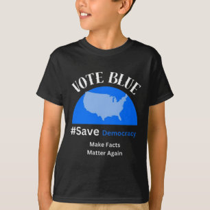 T-shirt Sticker pour "sauver la démocratie" de Vote Blue