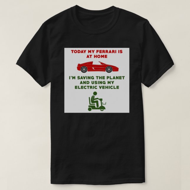 T-shirt Sticker pour scooter de mobilité drôle.png (Design devant)