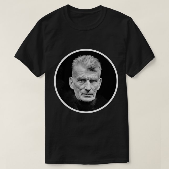 T-shirt Sticker Samuel Beckett (Design devant)