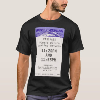 T-shirt Sticker Space Mountain Fastpass