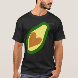 T-shirt Stickers cardiaques Avocado Vegan sain
