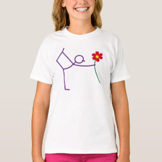 T-shirt Stickman Love Tee – Jolie figure bâton pour filles