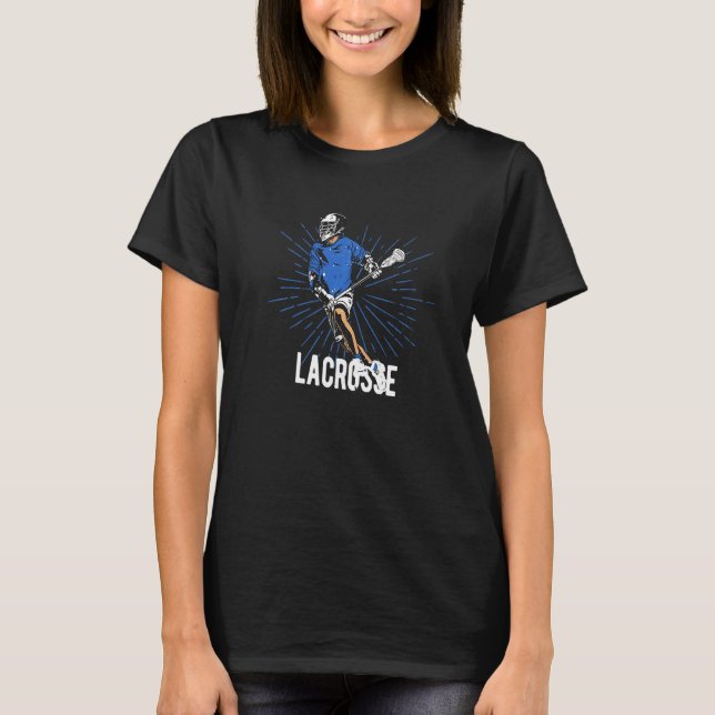 T-shirt Sticks Lacrosse Lax Jeu de sport Lax Retro V (Devant)