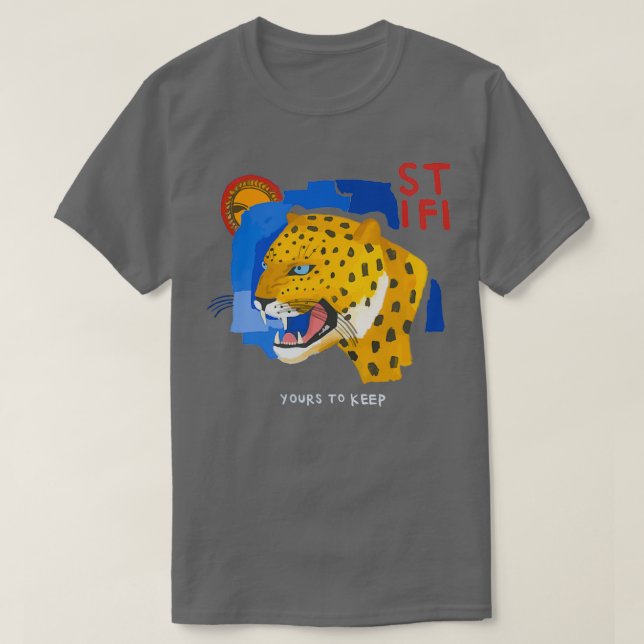 T-shirt Sticky Doigt Pour Garder (Design devant)