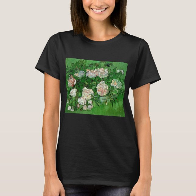 T-shirt Still Life : Roses roses roses de Vincent van Gogh (Devant)