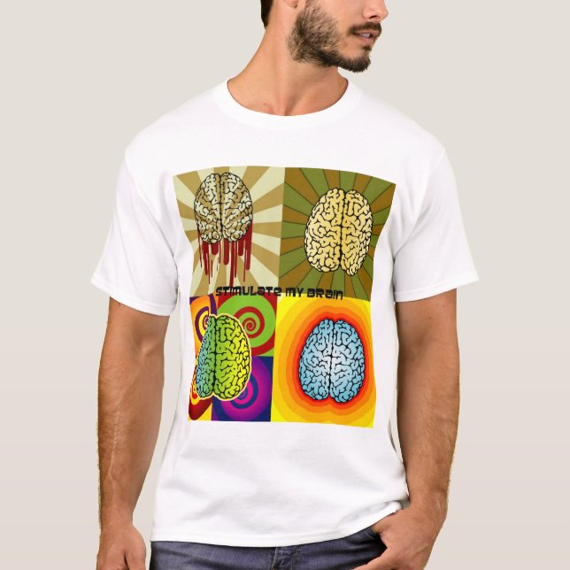 T-shirt Stimulez mon cerveau (Devant)