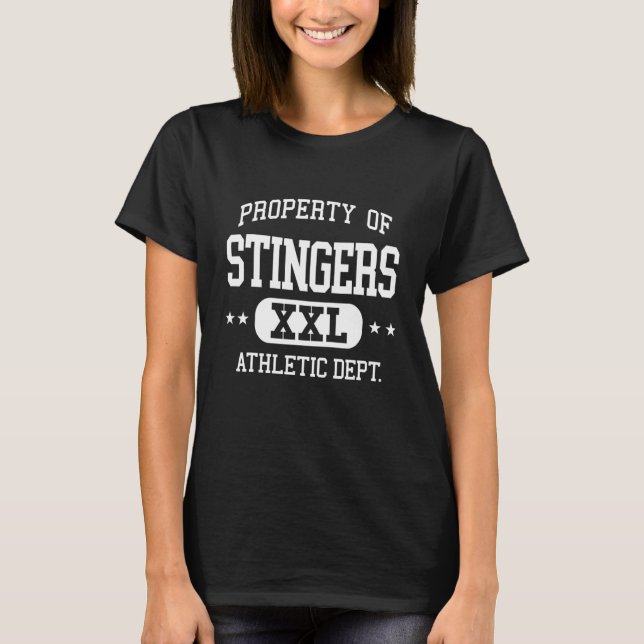 T-shirt Stingers Retro Athletic Property Dept (Devant)