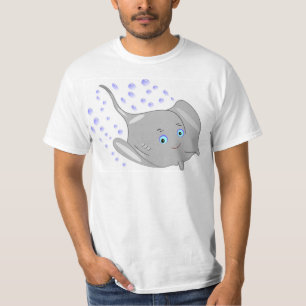 T-shirt stingray cartographie