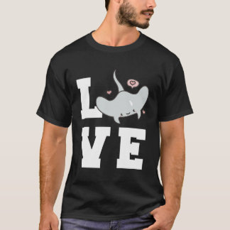 T-shirt Stingray Love Ocean Adventure Manta Ray Diving Vac