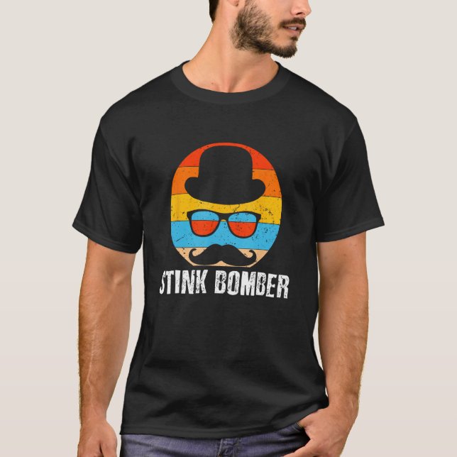 T-shirt Stink Bomber  Dad Humor Daddy Gross Joke 1 (Devant)
