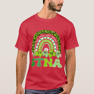 T-shirt STNA Jour de la Saint Patrick Rainbow Boho Retro N