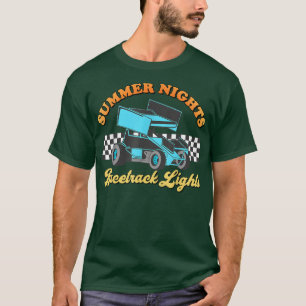 T-shirt Stock Car Racing America Hot Summer Nights Racetra