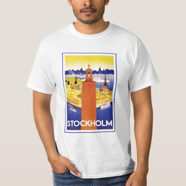 T-shirt Stockholm vintage Suède (Devant)