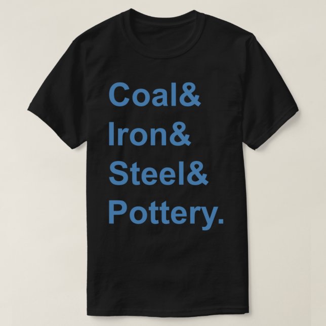 T-shirt Stoke-on-Trent Industry - design cadeau original (Design devant)