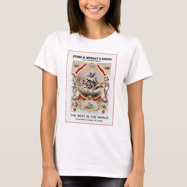 T-shirt Stone & Murray's Circus, Circa 1870. (Devant)