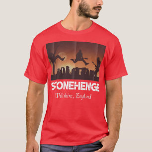 T-shirt Stonehenge Angleterre SouvenirStonehenge À La Nuit