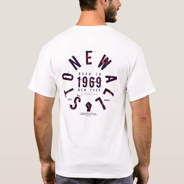 T-shirt Stonewall Volcano 1969, LGBTQ et gay ally pride (Dos)