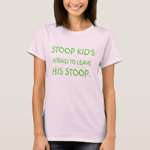 T-shirt Stoop Kid a peur de quitter son étable.