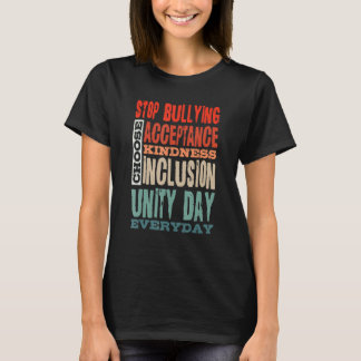 T-shirt Stop Bullying Choose Acceptance Kindness Inclusion