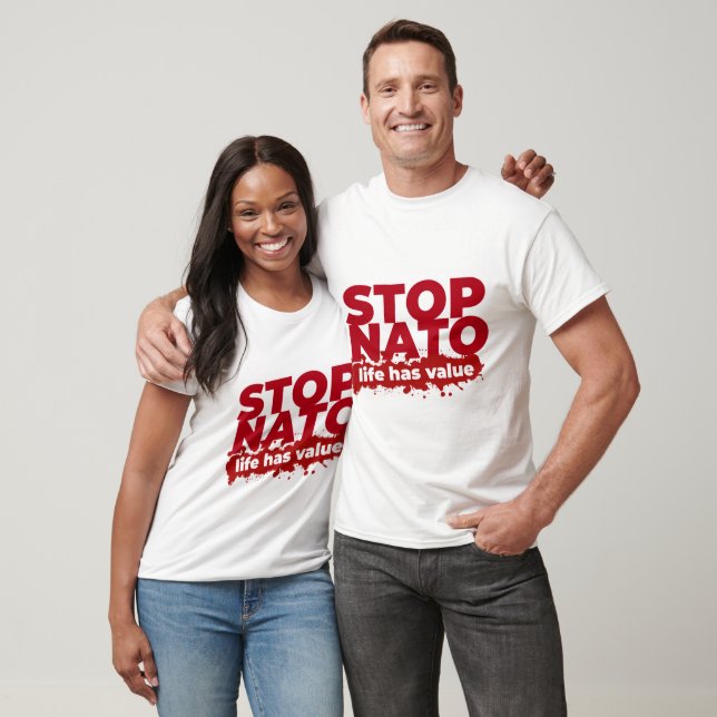 T-shirt STOP OTAN, la vie a de la valeur (Unisexe)