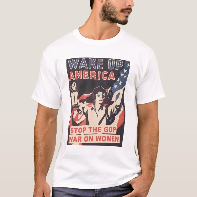 T-shirt Stop the GOP War on Women (Devant)