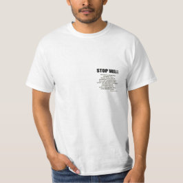 T-shirt-STOP WAR small T-Shirt