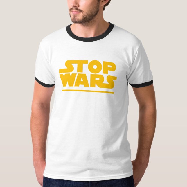T-shirt Stop Wars Parody Logo (Devant)