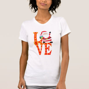 T-shirt Stoppée Amour Design, Cadeaux de Noël Père Noël