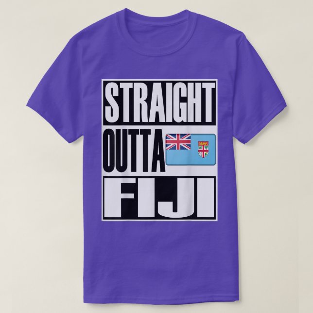 T-shirt Storecastle Stright Outta Fiji Cadeau Fierté T- (Design devant)