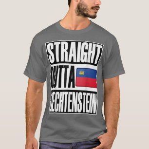 T-shirt Storecastle Stright Outta Lichtenstein Drapeau Cad