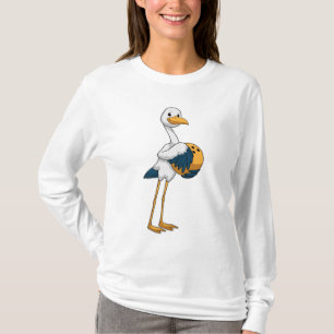 T-shirt Stork à Bowling avec Bowling ball