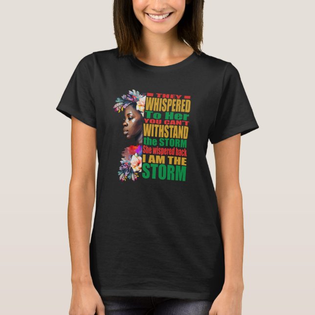 T-shirt Storm BLM Black African Pride Black History Month (Devant)