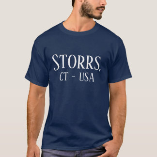 T-shirt Storrs, CT USA Tee - shirt 1 face