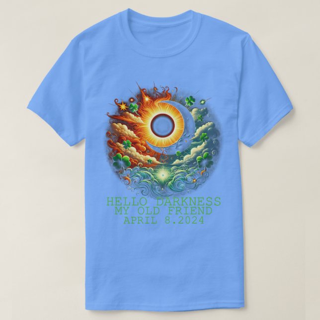 T-shirt StPatricks jour éclipse solaire 08 avril 2024 (Design devant)